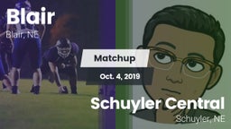 Matchup: Blair  vs. Schuyler Central  2019
