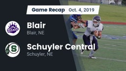 Recap: Blair  vs. Schuyler Central  2019