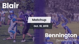 Matchup: Blair  vs. Bennington  2019