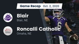 Recap: Blair  vs. Roncalli Catholic  2020