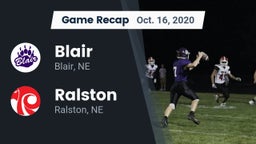 Recap: Blair  vs. Ralston  2020