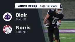 Recap: Blair  vs. Norris  2023