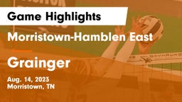 Morristown-Hamblen East  vs Grainger  Game Highlights - Aug. 14, 2023