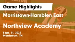 Morristown-Hamblen East  vs Northview Academy Game Highlights - Sept. 11, 2023