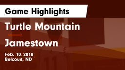 Turtle Mountain  vs Jamestown  Game Highlights - Feb. 10, 2018