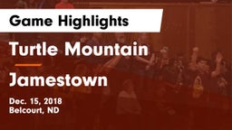 Turtle Mountain  vs Jamestown  Game Highlights - Dec. 15, 2018