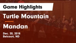 Turtle Mountain  vs Mandan  Game Highlights - Dec. 20, 2018