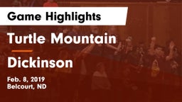 Turtle Mountain  vs Dickinson  Game Highlights - Feb. 8, 2019