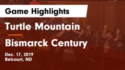Turtle Mountain  vs Bismarck Century  Game Highlights - Dec. 17, 2019