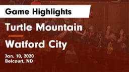 Turtle Mountain  vs Watford City  Game Highlights - Jan. 10, 2020