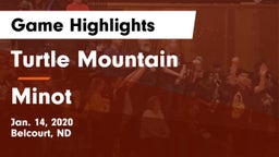 Turtle Mountain  vs Minot  Game Highlights - Jan. 14, 2020