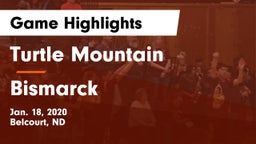 Turtle Mountain  vs Bismarck  Game Highlights - Jan. 18, 2020