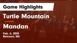 Turtle Mountain  vs Mandan  Game Highlights - Feb. 6, 2020