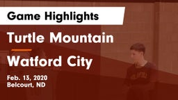 Turtle Mountain  vs Watford City  Game Highlights - Feb. 13, 2020