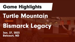 Turtle Mountain  vs Bismarck Legacy  Game Highlights - Jan. 27, 2023