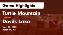 Turtle Mountain  vs Devils Lake  Game Highlights - Jan. 21, 2023