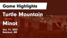Turtle Mountain  vs Minot  Game Highlights - Jan. 31, 2023