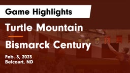 Turtle Mountain  vs Bismarck Century  Game Highlights - Feb. 3, 2023