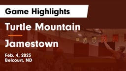 Turtle Mountain  vs Jamestown  Game Highlights - Feb. 4, 2023