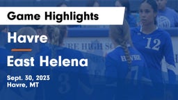 Havre  vs East Helena  Game Highlights - Sept. 30, 2023