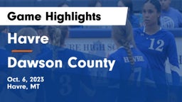 Havre  vs Dawson County  Game Highlights - Oct. 6, 2023