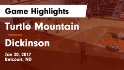 Turtle Mountain  vs Dickinson  Game Highlights - Jan 20, 2017