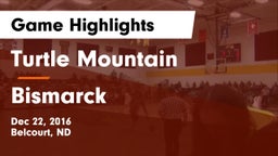 Turtle Mountain  vs Bismarck  Game Highlights - Dec 22, 2016