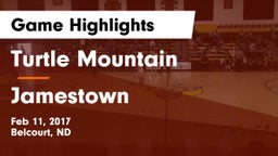 Turtle Mountain  vs Jamestown  Game Highlights - Feb 11, 2017