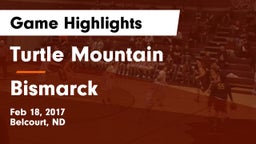 Turtle Mountain  vs Bismarck  Game Highlights - Feb 18, 2017