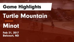 Turtle Mountain  vs Minot  Game Highlights - Feb 21, 2017
