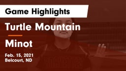 Turtle Mountain  vs Minot  Game Highlights - Feb. 15, 2021