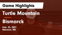 Turtle Mountain  vs Bismarck  Game Highlights - Feb. 22, 2021