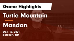 Turtle Mountain  vs Mandan  Game Highlights - Dec. 18, 2021