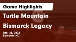 Turtle Mountain  vs Bismarck Legacy  Game Highlights - Jan. 28, 2022