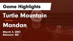 Turtle Mountain  vs Mandan  Game Highlights - March 4, 2022