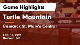 Turtle Mountain  vs Bismarck St. Mary's Central  Game Highlights - Feb. 18, 2023