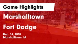 Marshalltown  vs Fort Dodge  Game Highlights - Dec. 14, 2018