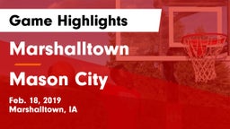 Marshalltown  vs Mason City  Game Highlights - Feb. 18, 2019