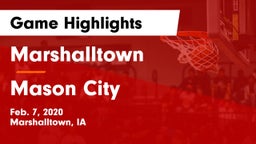 Marshalltown  vs Mason City  Game Highlights - Feb. 7, 2020