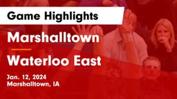 Marshalltown  vs Waterloo East  Game Highlights - Jan. 12, 2024