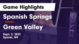 Spanish Springs  vs Green Valley  Game Highlights - Sept. 3, 2022