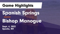 Spanish Springs  vs Bishop Manogue  Game Highlights - Sept. 6, 2022
