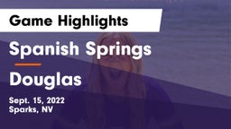Spanish Springs  vs Douglas  Game Highlights - Sept. 15, 2022