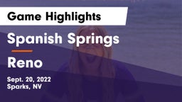 Spanish Springs  vs Reno Game Highlights - Sept. 20, 2022