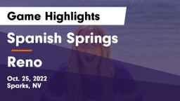 Spanish Springs  vs Reno Game Highlights - Oct. 25, 2022