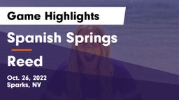 Spanish Springs  vs Reed Game Highlights - Oct. 26, 2022