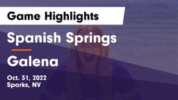 Spanish Springs  vs Galena Game Highlights - Oct. 31, 2022