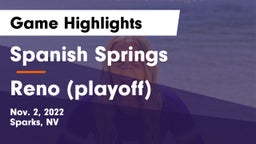 Spanish Springs  vs Reno (playoff) Game Highlights - Nov. 2, 2022