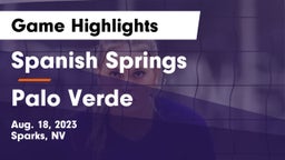 Spanish Springs  vs Palo Verde Game Highlights - Aug. 18, 2023