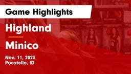 Highland  vs Minico  Game Highlights - Nov. 11, 2023